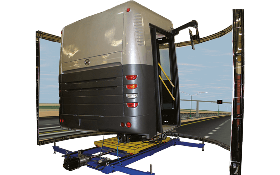 Large vehicle simulators